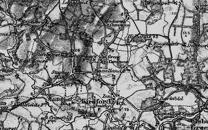 Old map of Great Common in 1895