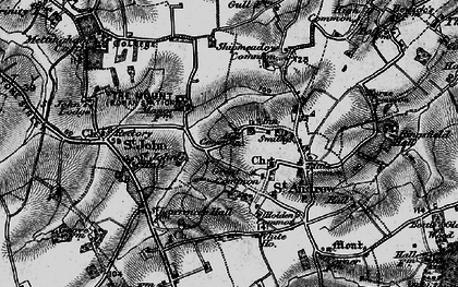 Old map of Great Common in 1898
