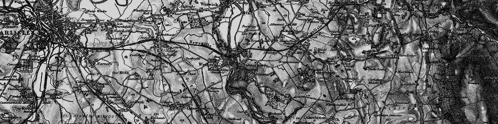 Old map of Great Corby in 1897