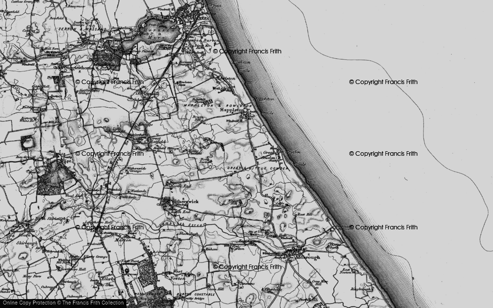 Old Map of Historic Map covering Cowden Sands in 1897