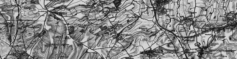 Old map of Great Cransley in 1898