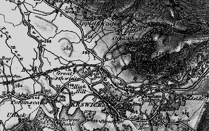Old map of Great Crosthwaite in 1897