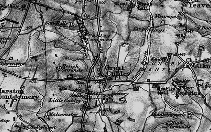 Old map of Great Cubley in 1897
