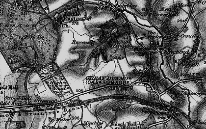 Old map of Great Dunmow in 1896
