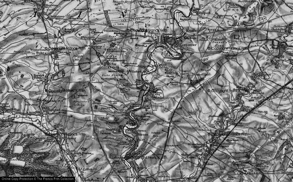 Old Map of Great Durnford, 1898 in 1898
