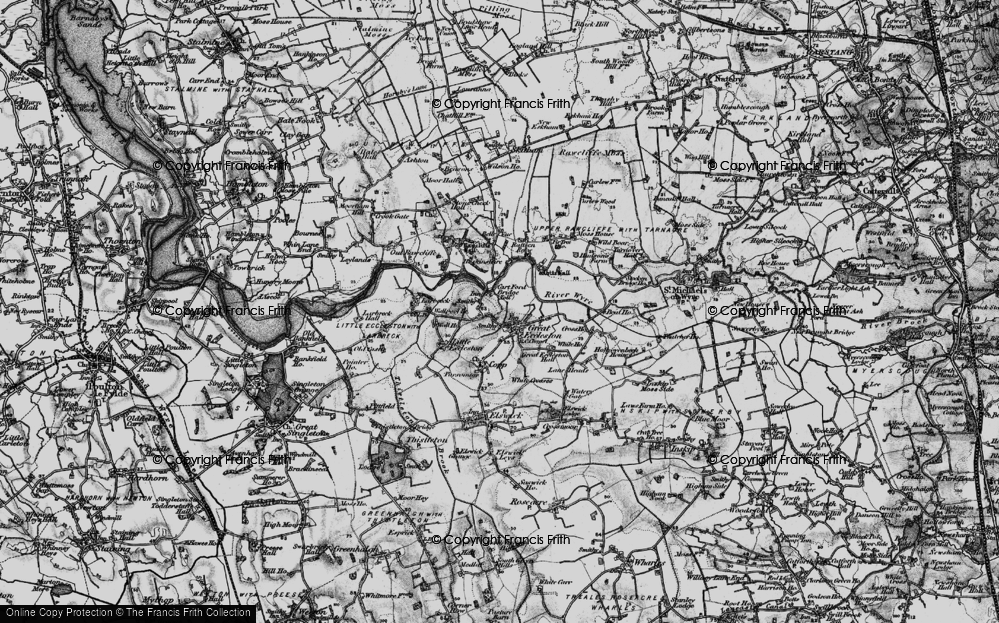 Old Map of Great Eccleston, 1896 in 1896