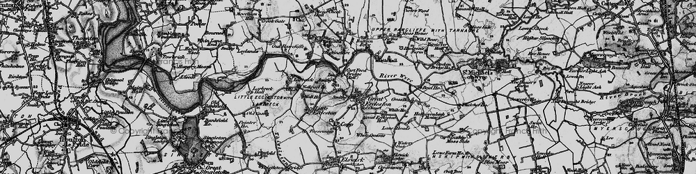 Old map of Great Eccleston in 1896