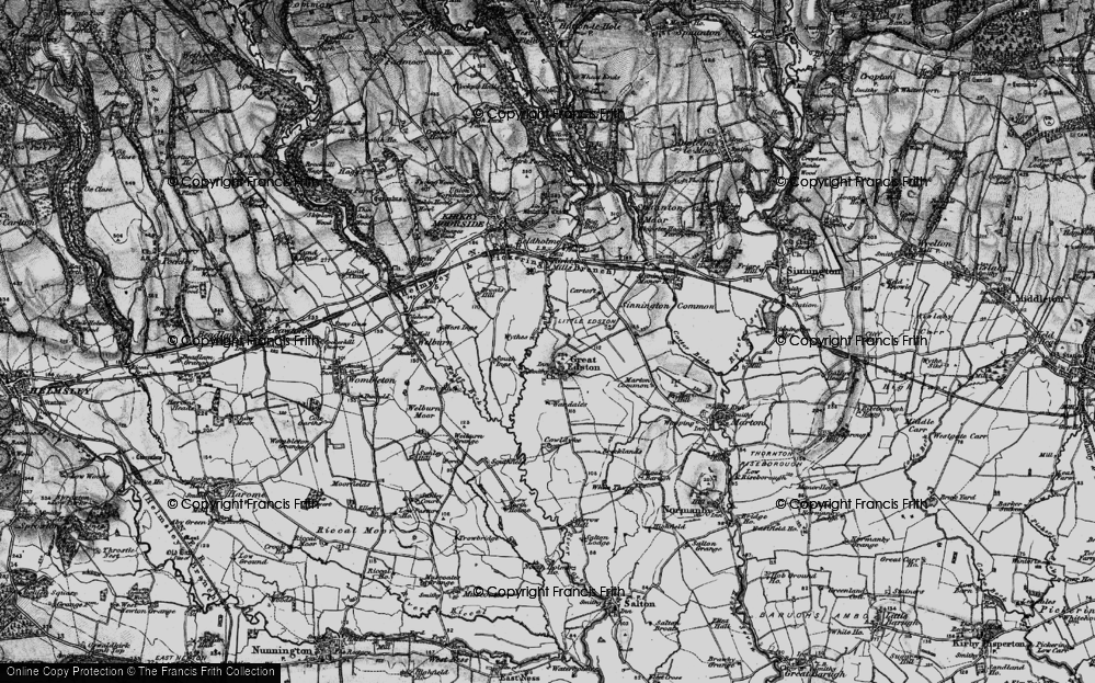 Old Map of Great Edstone, 1898 in 1898