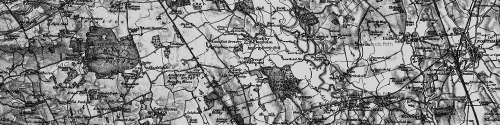 Old map of Great Fencote in 1897