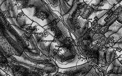 Old map of Great Gaddesden in 1896