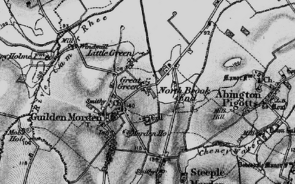 Old map of Great Green in 1896