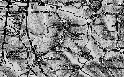 Old map of Great Green in 1898