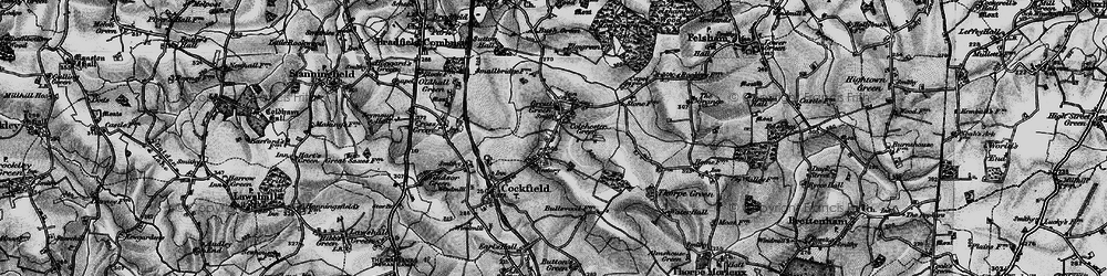 Old map of Great Green in 1898