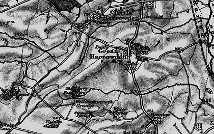 Old map of Great Harrowden in 1898
