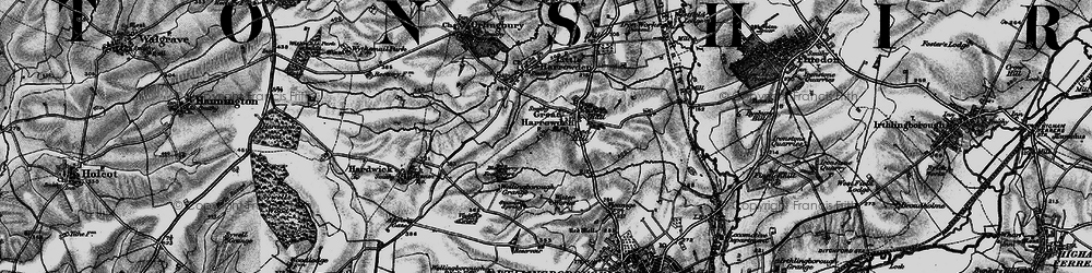 Old map of Red Hill in 1898