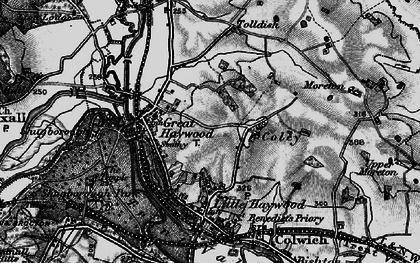 Old map of Great Haywood in 1898