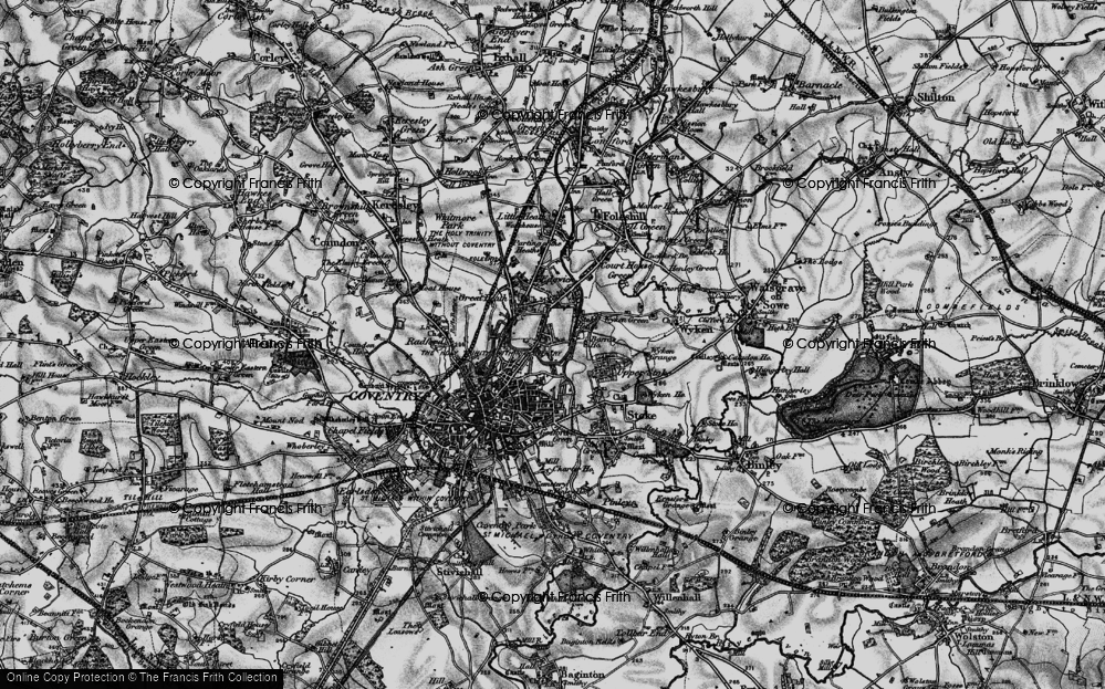 Old Map of Great Heath, 1899 in 1899