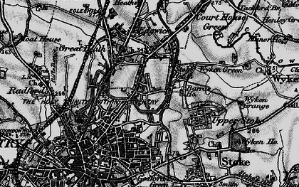 Old map of Great Heath in 1899