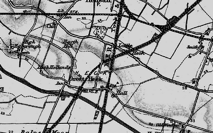 Old map of Great Heck in 1895
