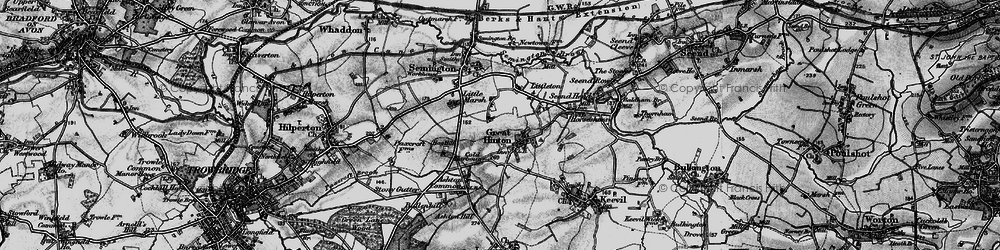 Old map of Great Hinton in 1898