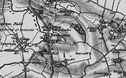 Old map of Great Holcombe in 1895