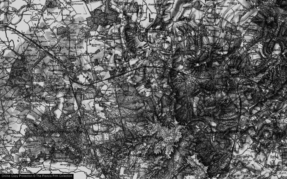 Old Map of Great Hollands, 1895 in 1895