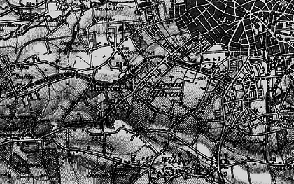 Old map of Great Horton in 1896