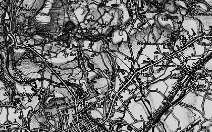 Old map of Great Howarth in 1896