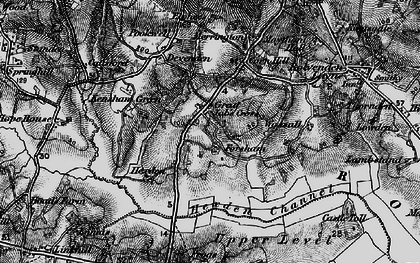 Old map of Great Job's Cross in 1895
