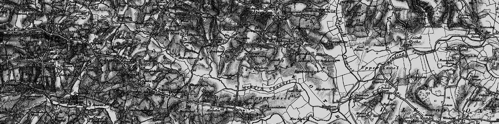 Old map of Great Job's Cross in 1895