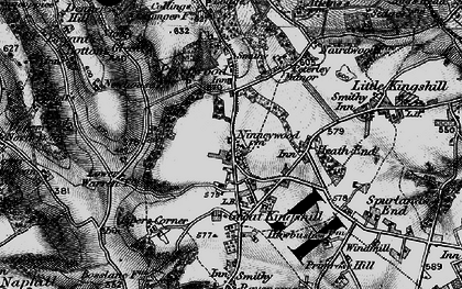 Old map of Great Kingshill in 1895