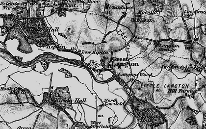 Old map of Langton Grange in 1897