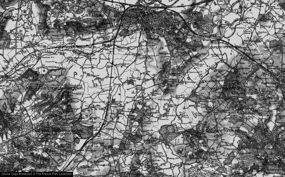 Old Map of Great Lea Common, 1895 in 1895