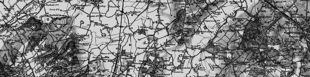 Old map of Great Lea Common in 1895