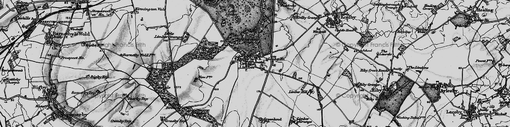 Old map of Limber Hill in 1895