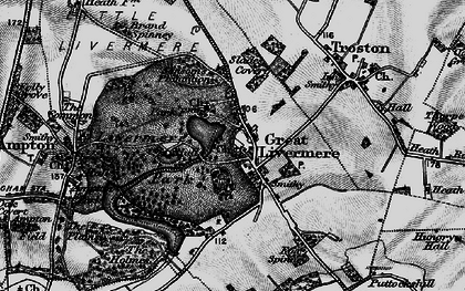 Old map of Ampton Water in 1898