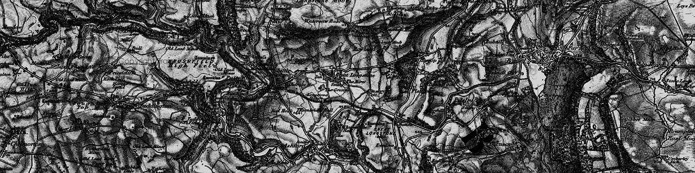 Old map of Great Longstone in 1896