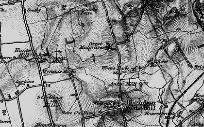 Old map of Great Malgraves in 1896