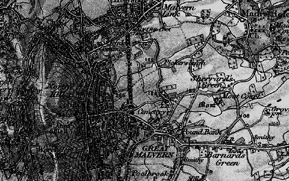 Old map of Great Malvern in 1898