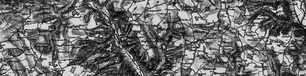 Old map of Doe's Corner in 1895
