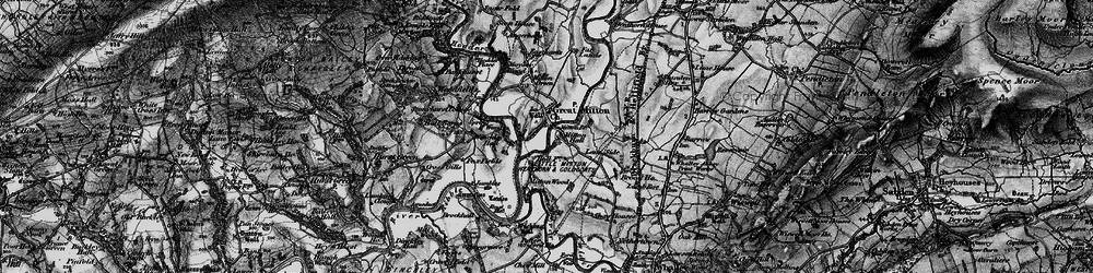 Old map of Great Mitton in 1898