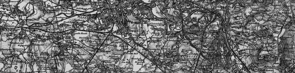 Old map of Great Moor in 1896