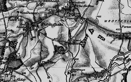 Old map of Great Moor in 1899