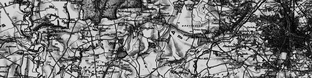 Old map of Great Moor in 1899