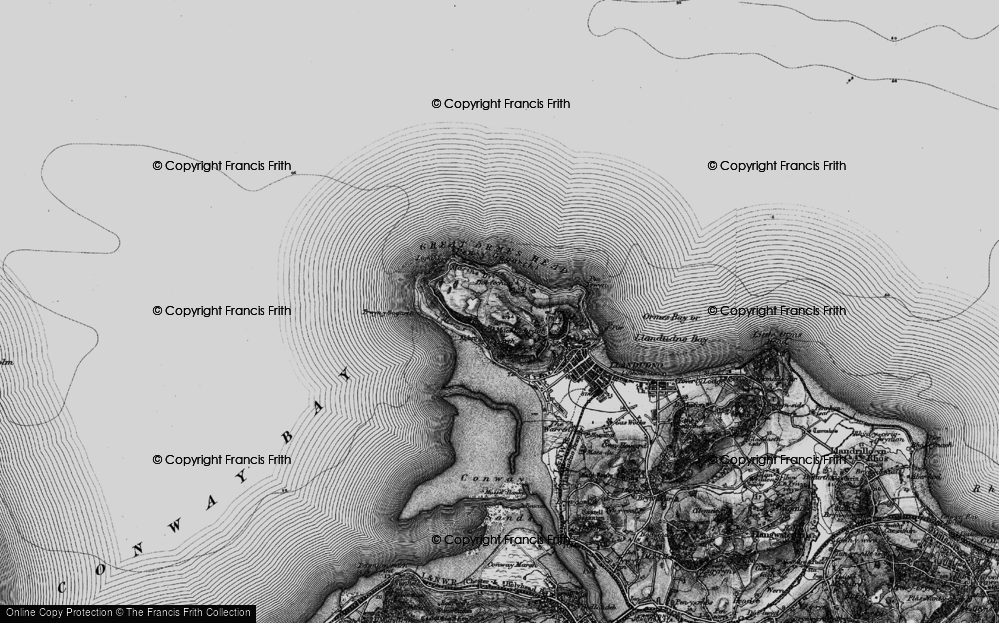 Old Map of Great Ormes Head, 1899 in 1899