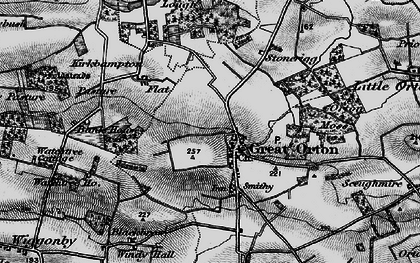 Old map of Great Orton in 1897