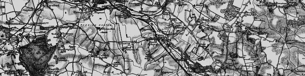 Old map of Great Ryburgh in 1898