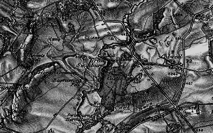 Old map of Great Swinburne in 1897