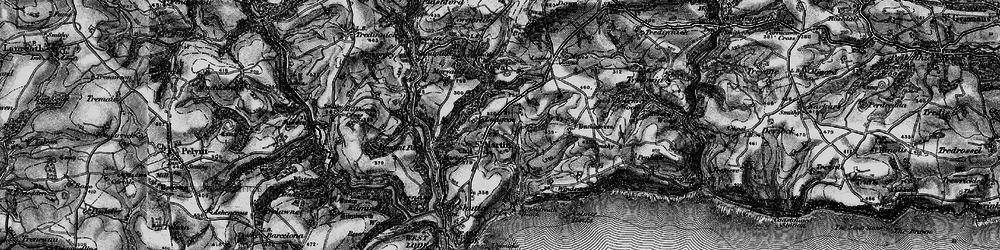 Old map of Great Tree in 1896