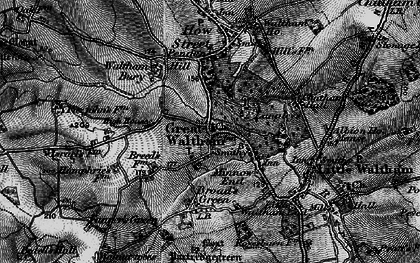 Old map of Great Waltham in 1896